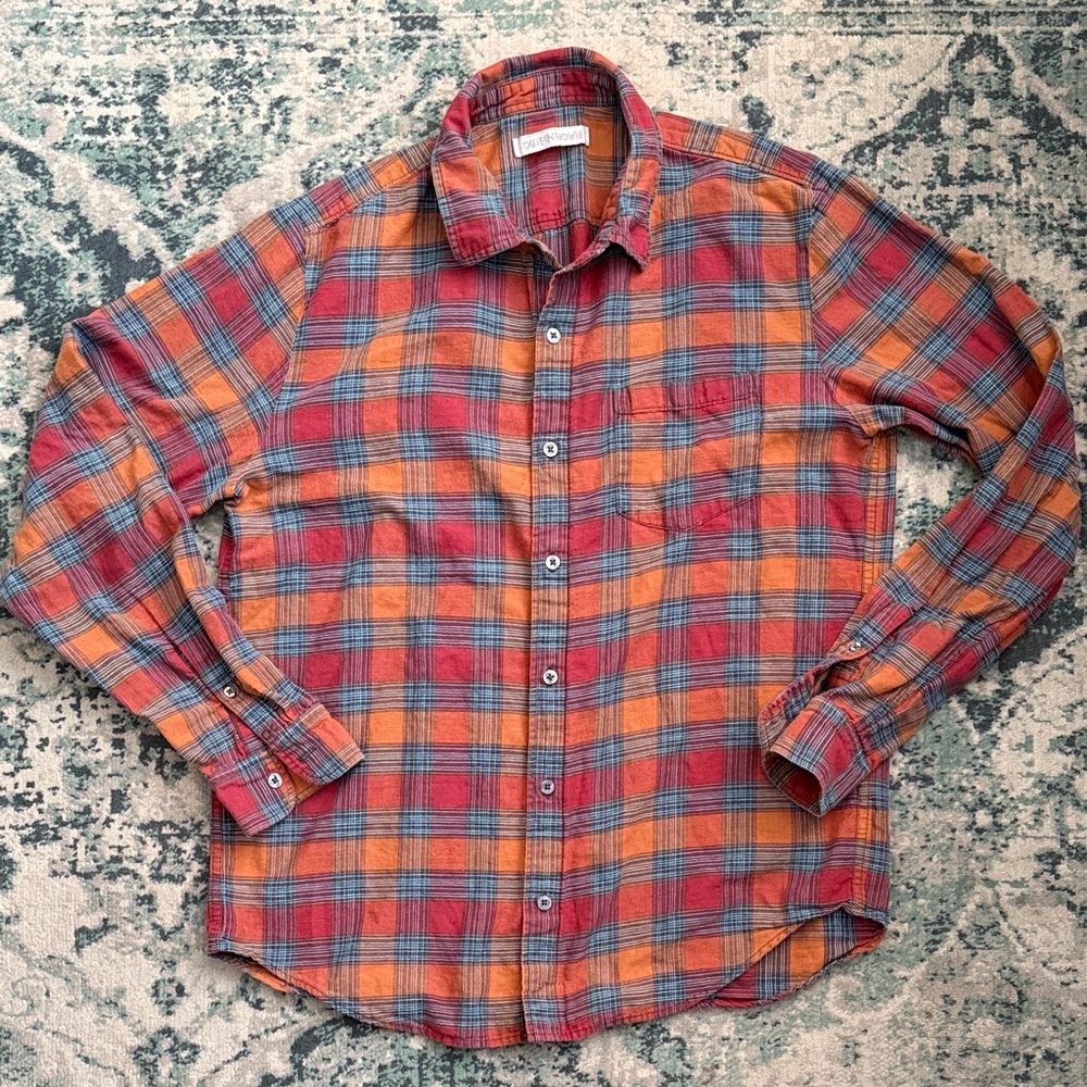 Outerknown Men’s Encinitas Plaid Shirt - Size Large
